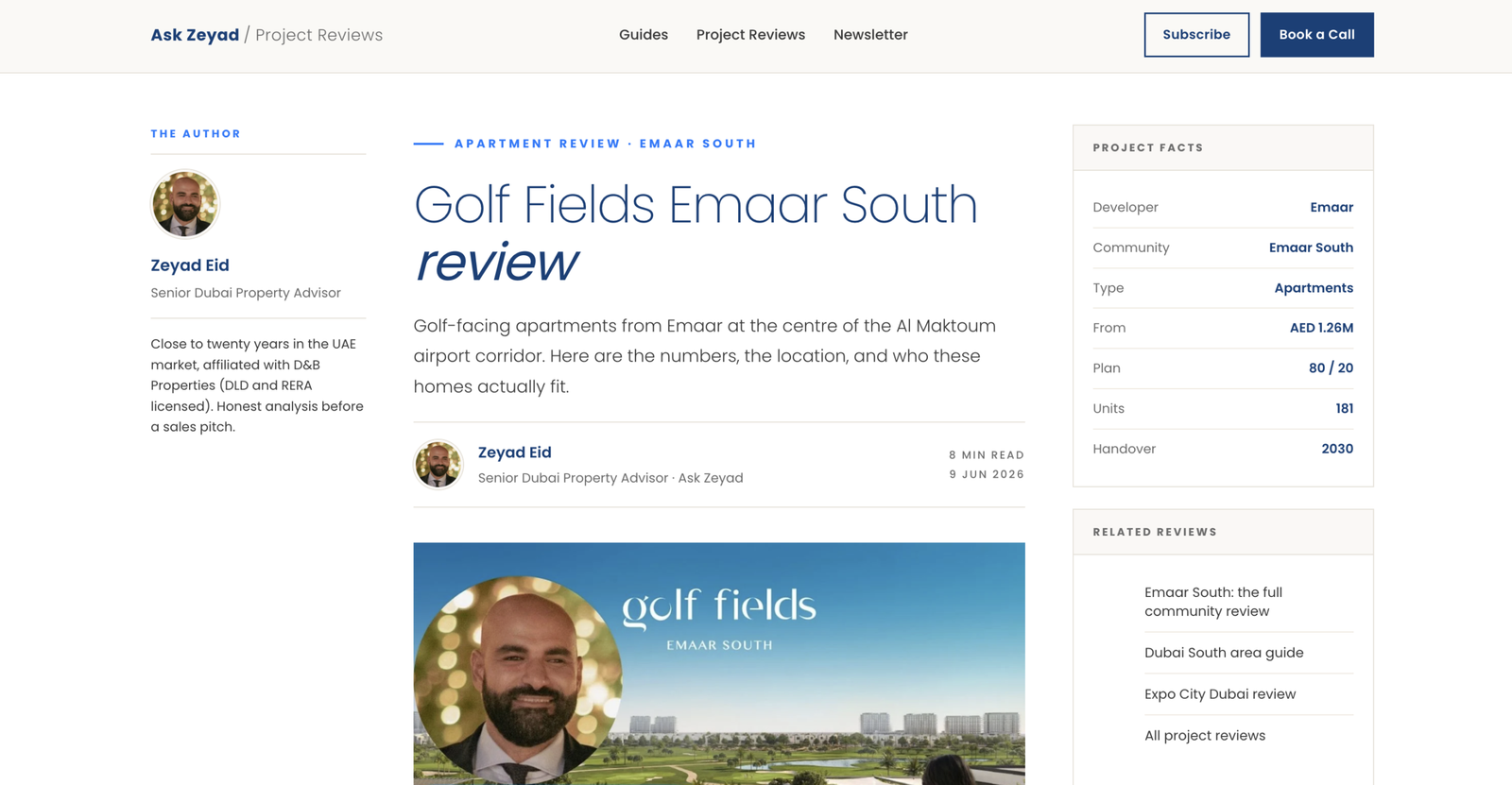 A real estate project review file built with AI in a consultant's own brand style